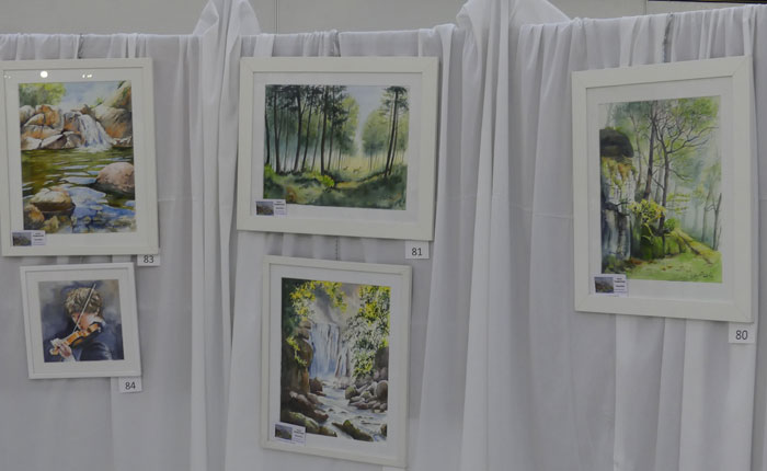 5 aquarelles exposées à Tinqueux