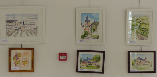 expo à l'office de tourisme d'Hautvillers