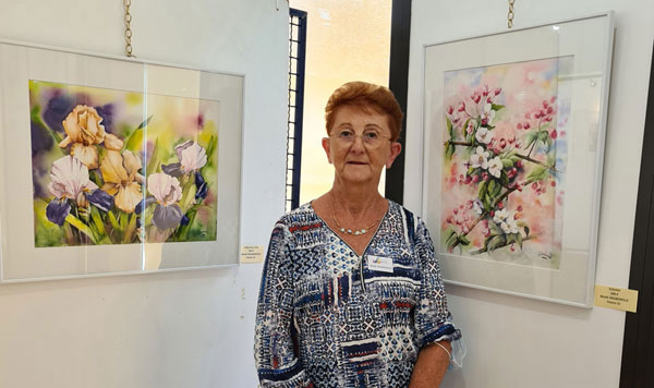aquarelles de N daubenfeld au Salon de St Yrieix la perche