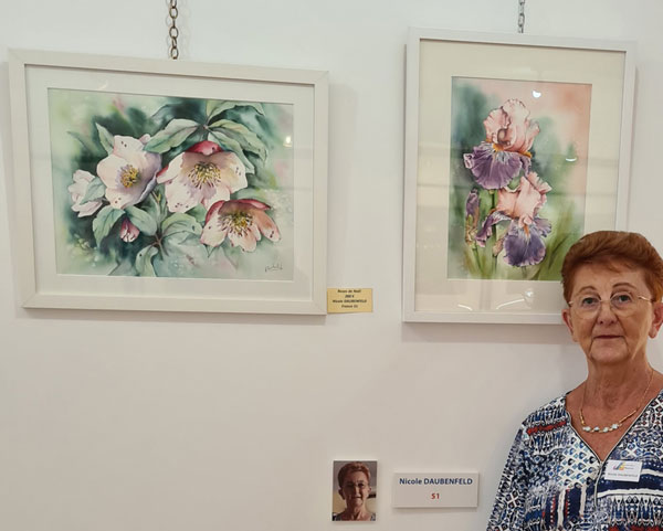 aquarelles de N Daubenfeld au Salon de St Yrieix la perche