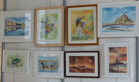 aquarelles N Daubenfeld au festival d'aquarelle de wassy2019